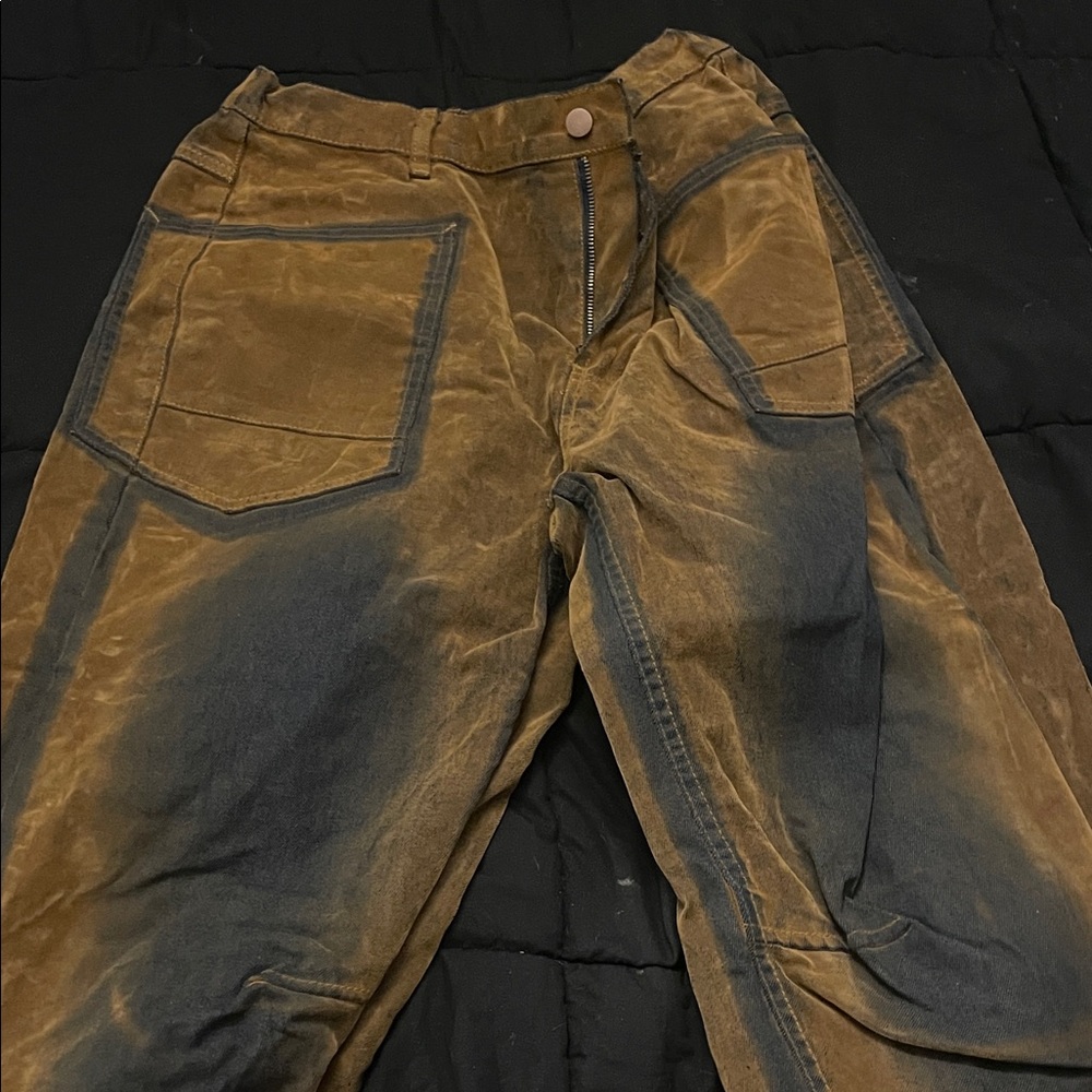 Stylish Brown and Black Boot Cut Pants